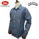 UES ウエス コットン/リネン インディゴ シャンブレー ワークシャツ 500954