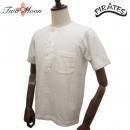 TWO MOON トゥー・ムーン lot 20273 (オフホワイト) 丸胴ボディ 胸ポケ付き ヘンリーネック 半袖Tシャツ