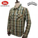 UES ウエス lot 502351 (グリーン) オリジナル コットン 先染ヘビーフランネルシャツ